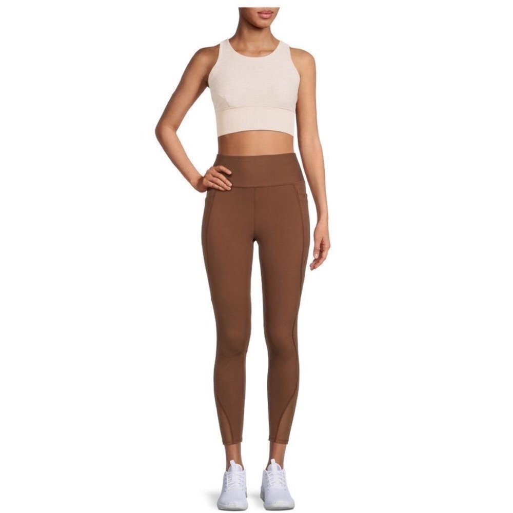 Brown Women's High-Waisted Athletic Leggings